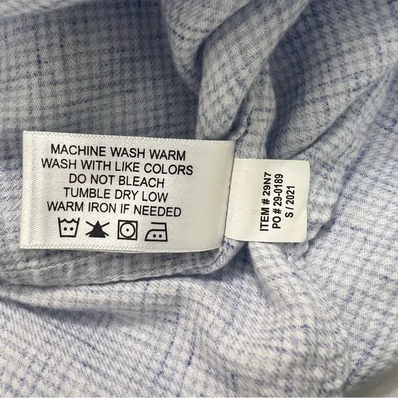 Orvis Men’s XL Blue White Plaid Button Down Short Sleeve Shirt - Picture 8 of 8